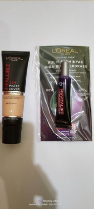 Loreal Infallible 32H Matte Cover Foundation + Free Gift Loreal Hyaluronic acid oil control night se