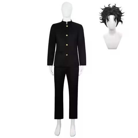 Anime Dandadan Ken Takakura Cosplay Costume Okarun School Uniform Black Jacket Gakuran Outfit Glasse