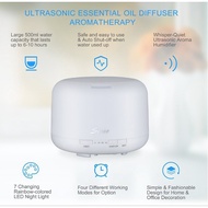 7LED 500ml Aroma Humidifier Oil Diffuser Air Purifier For Living Room Office