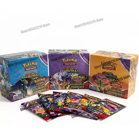 360Pcs Pokemon MEGA EVOLUTION Temporal Forces Scarlet Violet Prismatic Evolutions English Booster Ba