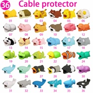 【Buy 5 Get 1 Free】1Pc Cute Animal Cable Bite Cord Cable Protector Cable Winder Compatible For iPhone Android Type C Charger Protector