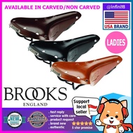 [sg stock] Ladies Brooks England B17 S short non carved Bike Saddle-Handmade Leather Bicyle Seat wom