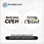 Acrylic Signage Open Close/Acrylic Open Close D 20 (Round)