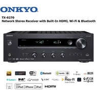 Onkyo TX-8270 Network Stereo Receiver with Built-In HDMI, Wi-Fi &amp; Bluetooth ฺBlack Modern