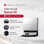 Roborock Saros 10 | Robot Vacuum | 22,000Pa | Ultra-Thin 7.98 cm | Self-Clean & Dry