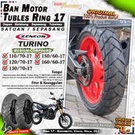 Ban Motor  ZENEOS ZN33 TURINO Ring 17 Tubeless Ban Tubles Depan Belakang Motor Bebek Vixion Ring 17