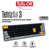 Alcatroz Tetriz Air 3 Bluetooth 5.3 Wireless Dual Mode Wireless Type-C Rechargeable Keyboard 99 Key