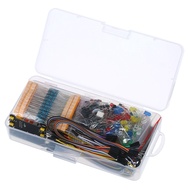 Electronics Components E&E Resistor LEDs Capacitor Jumper Wire Breadboard RBT Arduino UNO R3 School 