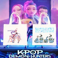 KPop Demon Hunters Canvas Tote – Dark Idol Essentials | K-pop Demon Hunters Tote Bags