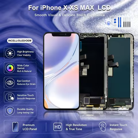 INCELL For iPhone XR LCD X Display Touch Screen Digitizer Assembly For iPhone XS LCD XS MAX LCD OLED