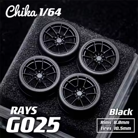 1/64 Chika Nabes Wheels Tires Luxurious Modified Parts JDM VIP for Hotwheels Tomica MiniGT Modified 