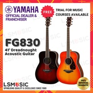 Yamaha FG830 Dreadnought Acoustic Guitar Yamaha 41 inch Solid Spruce Top Folk Guitar ( FG 830 ) Yama