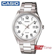 Casio Standard นาฬิกาข้อมือผู้ชาย สายสแตนเลส รุ่น MTP-1302D-7BVDF (หน้าขาว)
