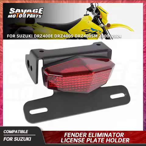 DRZ400 2024 License Plate Holder For Suzuki DRZ400E DRZ400S DRZ400SM Motorcycle Fender Eliminator Ta