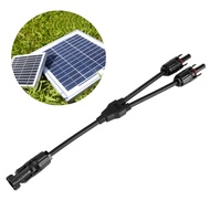 hanhan1 Solar Panel Connector  Y Type Male Female PV Wire Adapter MC4-Y Extension Cable for Power St