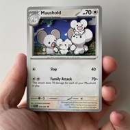 Pokemon TCG Tandemaus Art 3D Frame