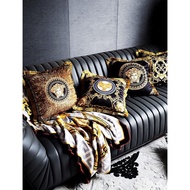 Quality Medusa Versace Design Home Decoration Sofa Pillow Silk Material Smooth & Soft Comfortable KT