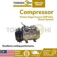TOMODACHI Compressor Aircond Iswara (10P13C) / Saga DENSO System | Aircond compressor Proton Saga/