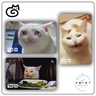 [2 SIDES] [Cat Memes], 2 sides ATM skin | Decorative ATM Card Sticker, Apartment Card - Waterproof