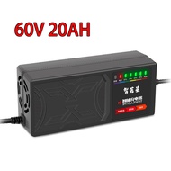 48V 60V 72V12/20AH Smart Electric E-Bike Bike Bicycle Scooter Power Supply Lead Acid Battery Charger