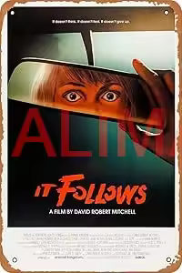 Seadlyise It Follows Horror Movie Poster Vintage Metal Tin Sign Retro Style Wall Plaque Decoration M