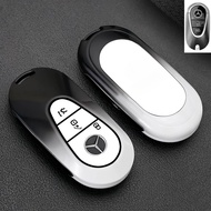 Mercedes Benz C E S A Class CLA SLA GLA GLB GLC EQE EQS Black White Stylish Key Cover Car Key Remote