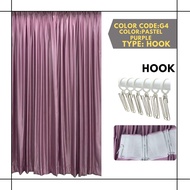 Langsir Naco (1Mx1.3M) Ready Made Curtain!!Siap Jahit Langsir,Langsir RAYA Kain Tebal 80% Blackout (2 IN 1)-G4-PasPurple