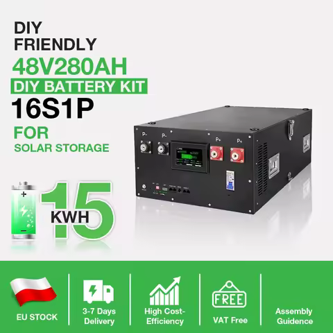 EU Stock JK Inverter BMS Case 51.2V 280AH 314AH LiFePO4 Battery Box 48V DIY Kits Home Solar with JK 