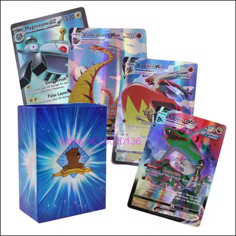 51 60 100 Pcs Pokemon Cards EX GX Vmax Mega Energy Shining Game Carte VSTAR Trading Collection Cards