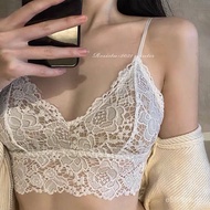 Return Rate 0.3% French Lace Sexy Beautiful Back Tube Top Underwear No Steel Ring Push-Up Girl Bra I