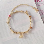 Vòng tay nữ lắc tay rút chỉnh handmade đính đá màu sắc nhẹ nhàng nữ tính B660 - Phukienhana