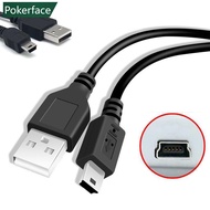 POKERFACE 0.8/0.5M USB Cable V3 A Male to Mini B 5 Pin T Port MiniUSB for Devices MP3 MP4 Camera Mob