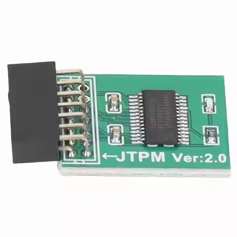TPM 2.0 Module Strong Encryption 14 Pin LPC Interface TPM Module Board for Win11 Green TPM Security 