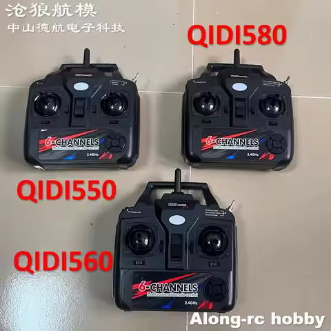 6ch Remote Control Transmitter Mode 1 Mode 2 for 500mm Wingspan QIDI550 F3D QIDI560 New Start M7 Qid