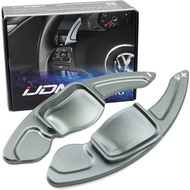 iJDMTOY Gun Metal Grey CNC Billet Aluminum Larger Paddle Shifter Extensions Compatible with Volkswag
