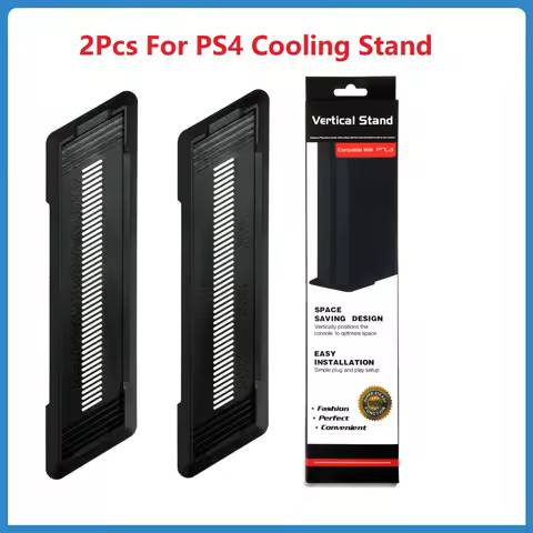 2Pcs For PS4 Console Stand Cooling Upright Stand For PS4 Mount Holder Dissipation Base Vertical Brac