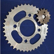 DEMAK DZR 120 - 428 Sprocket Gear Set FR + RR (13T,14T,15T + 38,40, 42T...)