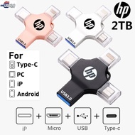 HP 2TB 4-in-1 1TB flash drive USB 3.0 Memory Stick OTG Pendrive 2TB 512gb 256gb 128gb Fast Speed Typ