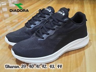 sepatu sport runing pria diadora hitam hermione black bnib