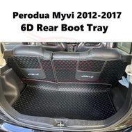 Perodua Myvi 2012-2017 Rear 6D Pu Leather Rear Boot Cargo Accessories Automotive