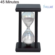 [DL]45/60min Wooden Sand Clock Sandglass Hourglass Timer Kitchen School Home Decor