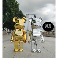 1000%Bearbrick  Trendy Play Bearbrick Violent Bear Hand-Made Model Gold Silver Version Domestic Version