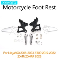 For Kawasaki ZX-4R ZX-4RR 2023 ZX 4R 4RR Motorcycle Alloy Frame  ZX4R ZX4RR Foot Pegs Rest Bracket A