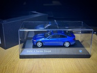 原廠黑盒 iScale 1/43 BMW 4 Series 4er Coupe F32 藍 428i 420i 模型車