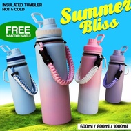 1000ML Aqua Flask Tumbler Hot And Cold Stainless Steel Insulated Vacuum Flask For Kids Sports Water