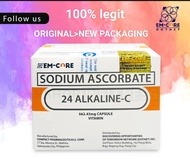 24 ALKALINE C/1BOX/ORIGINAL AUTHENTIC/FDA APPROVED/MIMS/HALAL/VITAMIN C/ALKALINE/NON ACIDIC/100 CAPSULES/MEGA SALE