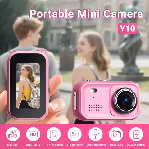 AOERWEI 1.47" Kid's Camera Children Phone Educational Toys Baby Mobile Camera for Babies Birthday Gi