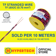 HYPERTECH TF Twisted Wire # 18X2 - 10 Meters - Stranded - Pure Copper Electrical Wire - Proudly Phil