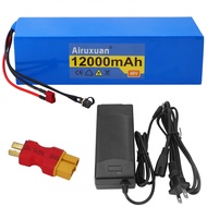 Airuxuan 48V Ebike Battery, 48V Battery 12Ah 20Ah Electric Bike Battery 48V Lithium Battery with 2A