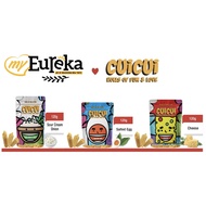 【Ready Stocks】Eureka Popcorn 120g Cuicui Mini Popiah Roll (Sour Cream and Onion/Salted Egg/Cheese) Can/Canister